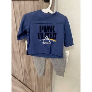 NWT Pink Floyd 0-3M 2 piece outfit